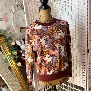 Floral Bunny Print Sweatshirt - ModCloth x Princess Highway